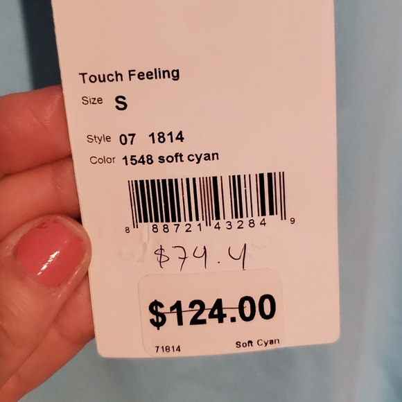 Hanro Touch Feeling Tank in Soft Cyan - Picture 5 of 6